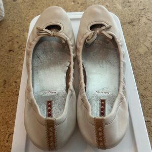 Prada Beige Ballet Flats